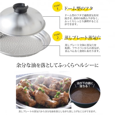 のせるだけで簡単蒸し器18～20cm【010S087】