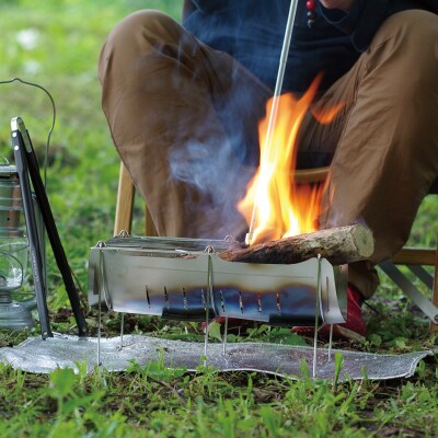 [ベルモント] 焚き火台 TABI(グリルエクステンション付) 焚火台 焼網付【033S006】