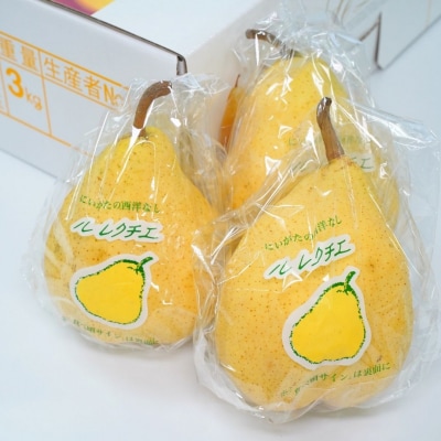 ル レクチエ 3kg(6～11個) 洋梨 新潟県産 ル・レクチェ 【015S021】