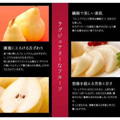 [2026年産先行受付] ル レクチエ 3kg 令和8年度 洋梨 新潟県産 【015S021】