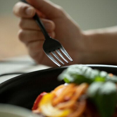 96【KURO】黒染めカトラリーざらざらセット ステンレス製 燕三条製 【014S027】