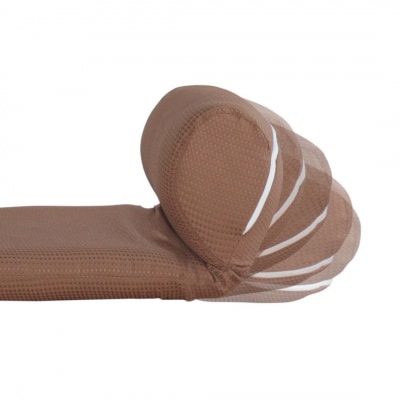 ワッフルごろ寝座椅子(ブラウン)【030S016】