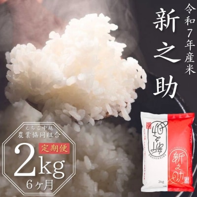[定期便 2kg×6か月] 新潟県産 新之助 令和7年産 【025S013】