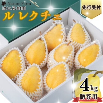 先行受付 ル レクチェ 4kg 8～14玉 西洋梨 贈答用 洋梨 [渡辺果樹園] 【024S019】