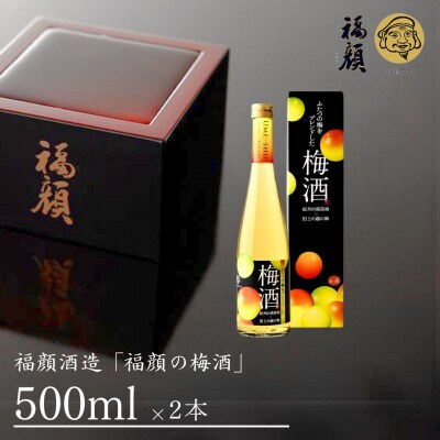ふたつの梅をブレンド「福顔の梅酒」500ml×2本 福顔酒造【010S241】