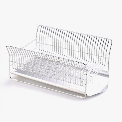 [ハナウタ] 水切りラック コンパクト(横置きタイプ) カゴ&トレイ SR 【033S017】