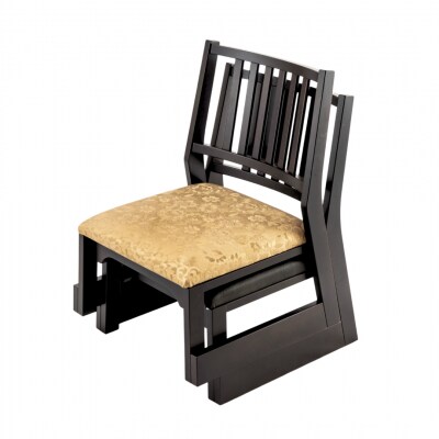 木製 背付椅子 H26  グレー [大湊文吉商店] 【107S002】