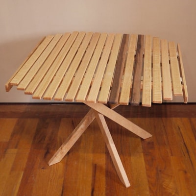 ロールトップテーブル KuruKaru Mid-High Table キャンプ用品【088S006】