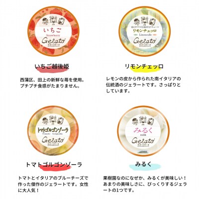 果樹園のジェラート夏季限定(12個入) [12種×各1個] 合計12個セット【017S034】