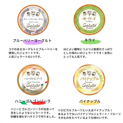 果樹園のジェラート夏季限定(12個入) [12種×各1個] 合計12個セット【017S034】