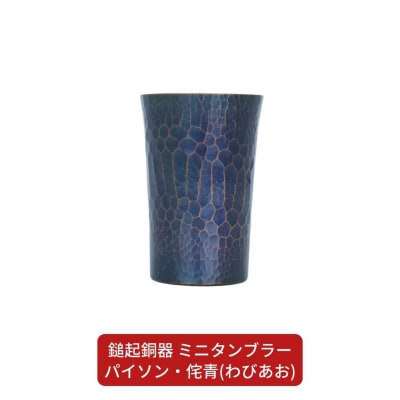 鎚起銅器 ミニタンブラー パイソン・侘青(わびあお)【107S003】