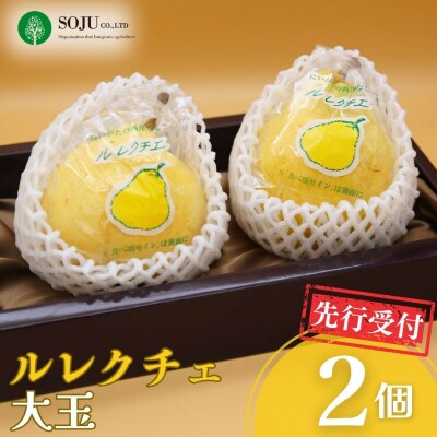 先行受付 ル レクチェ 大玉 2玉 令和8年度 洋梨JGAP認証農場 冬限定 【016P029】