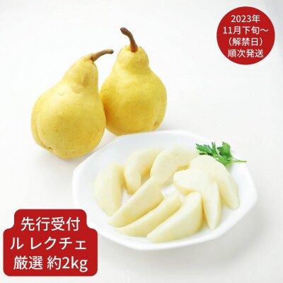 先行受付 ル レクチェ 厳選 約2kg(4～6個) [小野里果樹園] 【011S156】