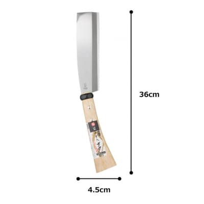 鋼付サヤ入りナタ 右利き用 調木 鉈 アウトドア用品 キャンプ用品 [菊堂]【017S044】