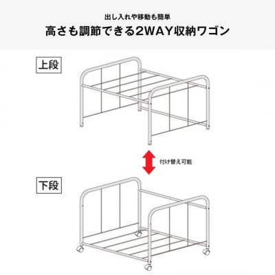 2WAY押入れ布団収納ワゴン 幅75cm A085 [足立製作所] 【024S029】