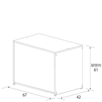 ガルバ 屋外 ゴミ収納庫 幅67cm 126L A031 [足立製作所] 【040S022】