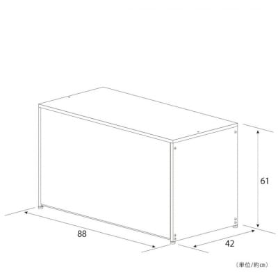 ガルバ 屋外 ゴミ収納庫 幅88cm 169L A032 [足立製作所] 【045S006】
