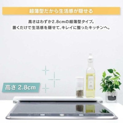arte 排気口カバーフラット 幅45cmタイプ ホワイト  [川口工器]【010S417】