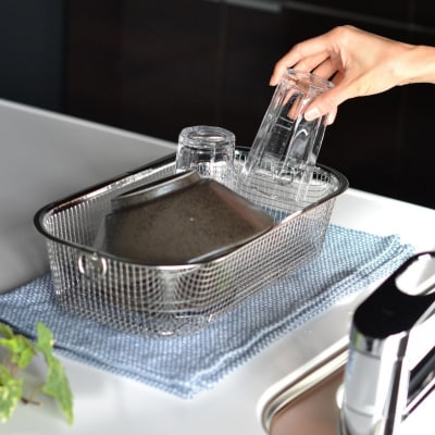 すっきり暮らす水切りかご 深型+スリムセット 燕三条製 水切り キッチン用品 【012S081】
