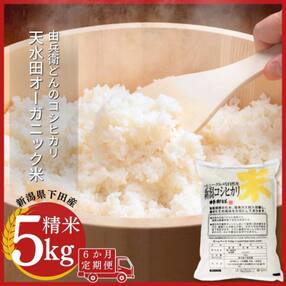 [定期便] 天水田で育った コシヒカリ 5kg &times;6か月 新潟県産【070S010】