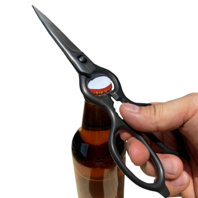 ステンレス キッチン鋏 KST-2 黒染め<鉄ハンドル> [剣謙心] 【013S085】