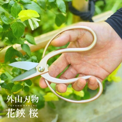 花鋏 桜 宗家秀久 [外山刃物]【022S060】