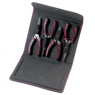 こだわりの4本セット(平・丸・ニッパ・先曲り) アクセサリーレシピ付 【031S015】