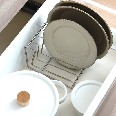 [家事問屋] ディッシュスタンド26 食器収納 食器棚収納 キッチン収納 【011S187】
