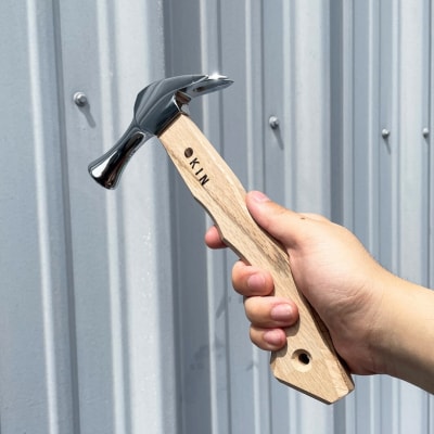 仮枠ハンマー ミラー 止付 小 角蛇曲ショート 250mm [マルキン印] 【038S015】