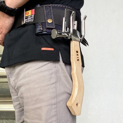 仮枠ハンマー ミラー 止無 小 角蛇曲ショート 250mm [マルキン印] 【038S016】