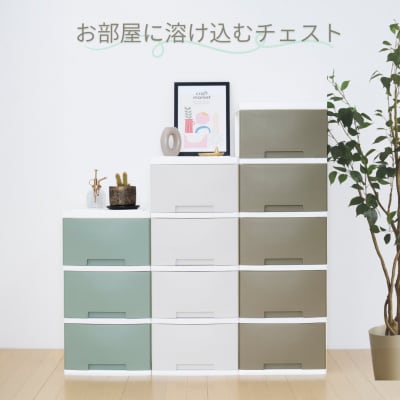 NEWLIFE スリム5段 ミントブルー 収納ケース 衣装ケース  【010S627】