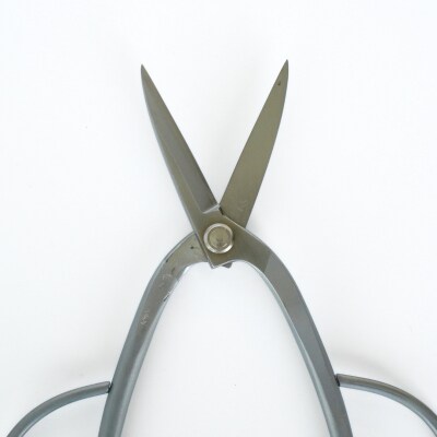 ステンレス足長盆栽鋏(ヤスキSLD鋼付)200mm [越乃興三] 【019S081】