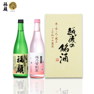 大辛口・甘口 日本酒飲み比べセット 720ml×2本 [福顔酒造]【010S671】
