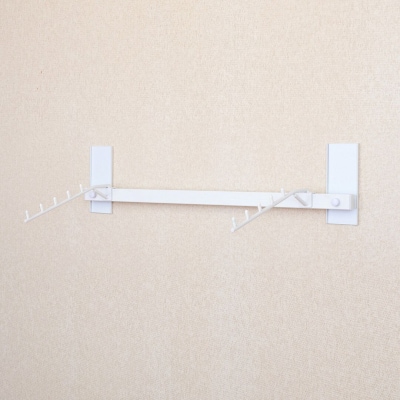 石膏ボード用固定金具 Miseluハンガー 75白・フック2本、MG付 壁美人 【037S036】