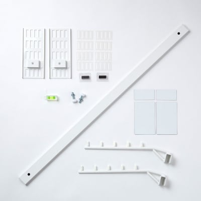 石膏ボード用固定金具 Miseluハンガー 75白・フック2本、MG付 壁美人 【037S036】