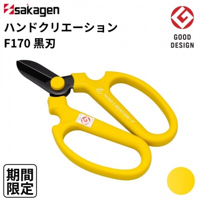 期間限定 生花はさみ ハンドクリエーションF170 黒刃 ティーオリーブ 【011S280】