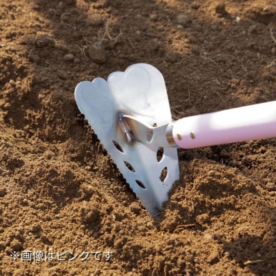 万能鍬 三角ホー バタフライプリンセス ホワイト 燕三条製 [浅野木工所] 【014S107】