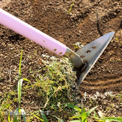 万能鍬 三角ホー バタフライプリンセス ホワイト 燕三条製 [浅野木工所] 【014S107】