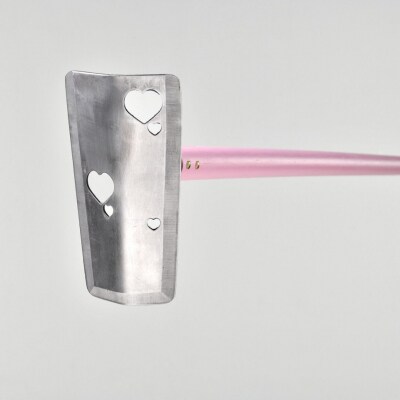 コンパクト鍬 ガールズガーデニング ハッピーハート ピンク [浅野木工所] 【012S100】