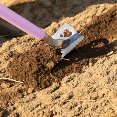 コンパクト鍬 ガールズガーデニング ハッピーハート ピンク [浅野木工所] 【012S100】