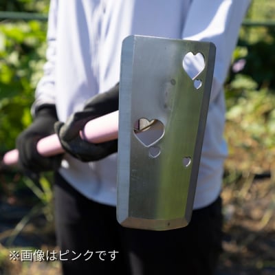 コンパクト鍬 ガールズガーデニング ハッピーハート ホワイト [浅野木工所] 【012S101】