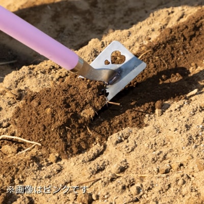 コンパクト鍬 ガールズガーデニング ハッピーハート ホワイト [浅野木工所] 【012S101】