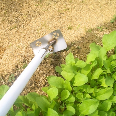 コンパクト鍬 ガールズガーデニング ハッピークローバーホワイト [浅野木工所] 【012S103】