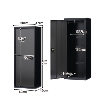 扉式収納庫162(ブラック) TBJ-162HT(BK/AGY)  グリーンライフ【317S001】