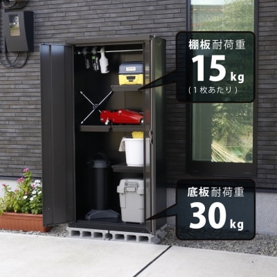 両扉式収納庫162(ブラック)TBRJ-162HT(BK/AGY) グリーンライフ【384S001】