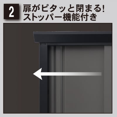 ファミリー物置ダシーレ1215(ブラック) SRM-1215BK/AGY 組立式【784S001】
