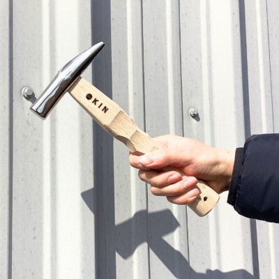 板金ハンマー ステン武力屋 名栗ショート 250mm ハンマー [マルキン印] 【065S012】