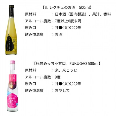日本酒の新たな可能性追求セット 新潟県 日本酒 飲み比べ [福顔酒造]【034S029】