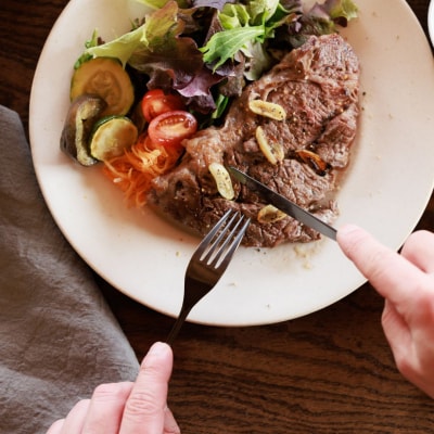 96【KURO】黒染めカトラリーディナーセットざらざら スプーン フォーク ナイフ【019S116】