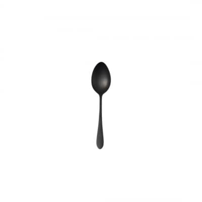 96【KURO】黒染めカトラリーデザートセットざらざら スプーン フォーク【010S755】